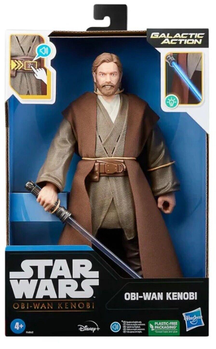 Star Wars Galactic Action Figure Obi-Wan Kenobi Electronic New Toy