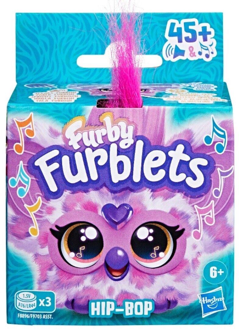 Furby Furblets Mini Electronic Plush Toy Assorted Ages 6+ New Toy 45+ Sounds - Hip-Bop