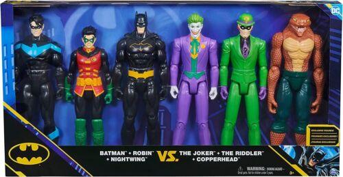 DC Comics Batman 6-Pack 12 Inch Batman Robin Nightwing Joker Riddler Copperhead