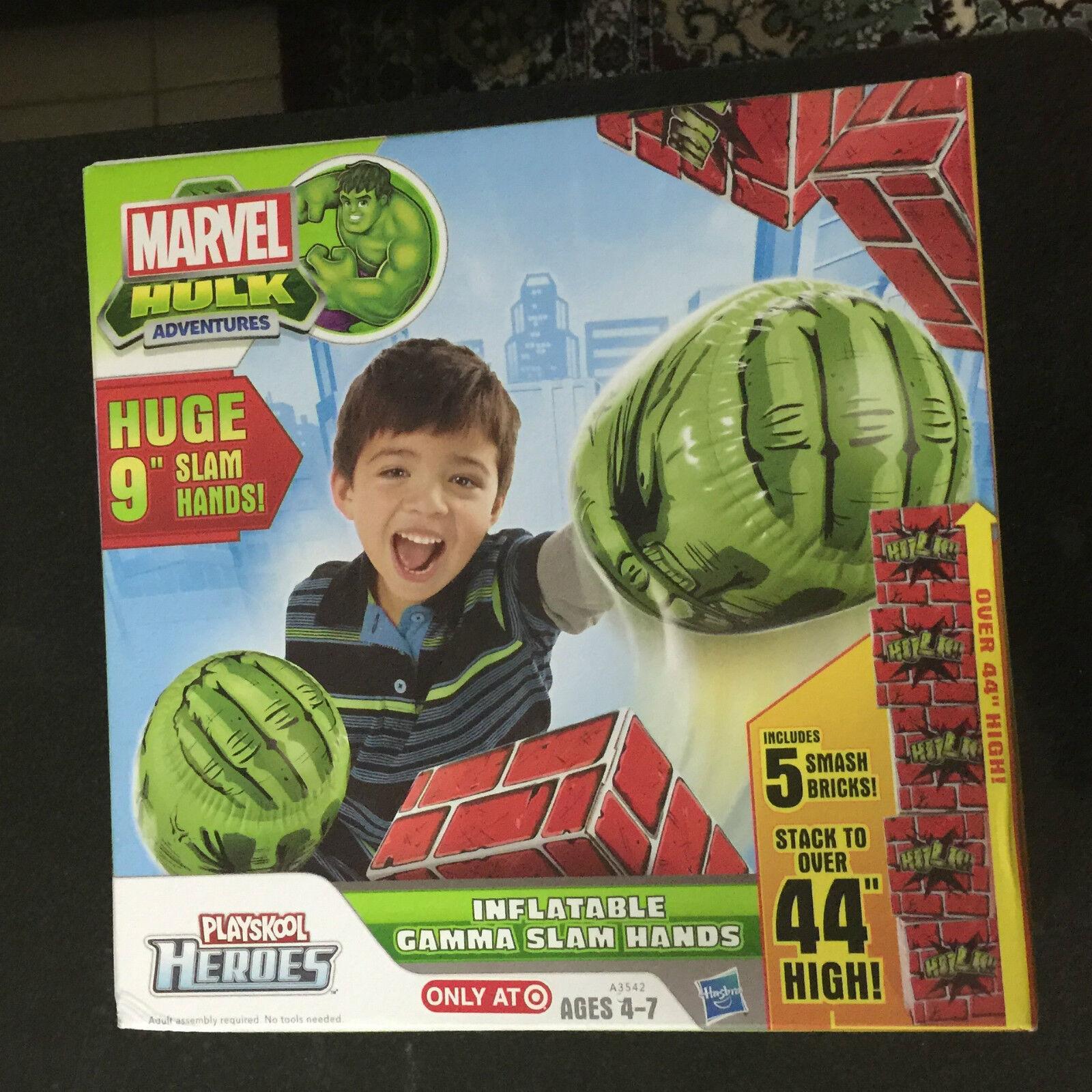 Playskool Marvel Avengers Hulk Ironman Inflatable Hands Ages 4+ New Toy Iron Man