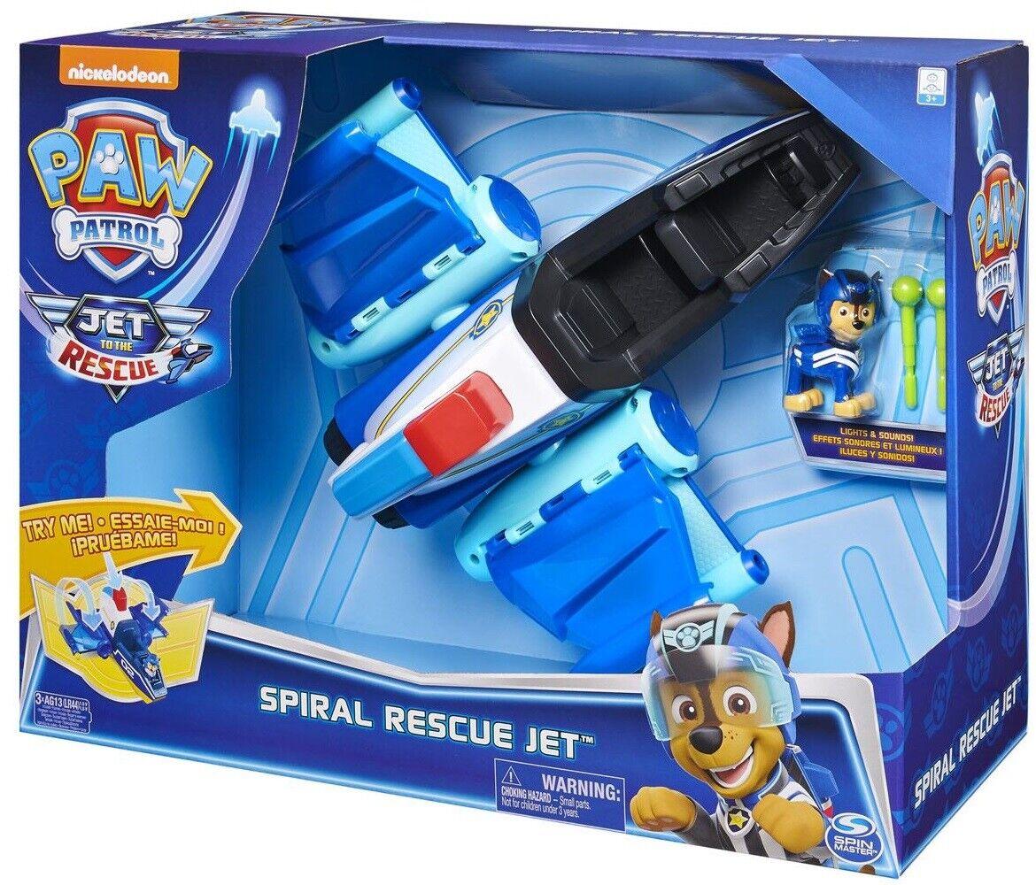 Paw Patrol Deluxe Spiral Transforming Jet to Rescue Ages 3+ Toy Play Wing