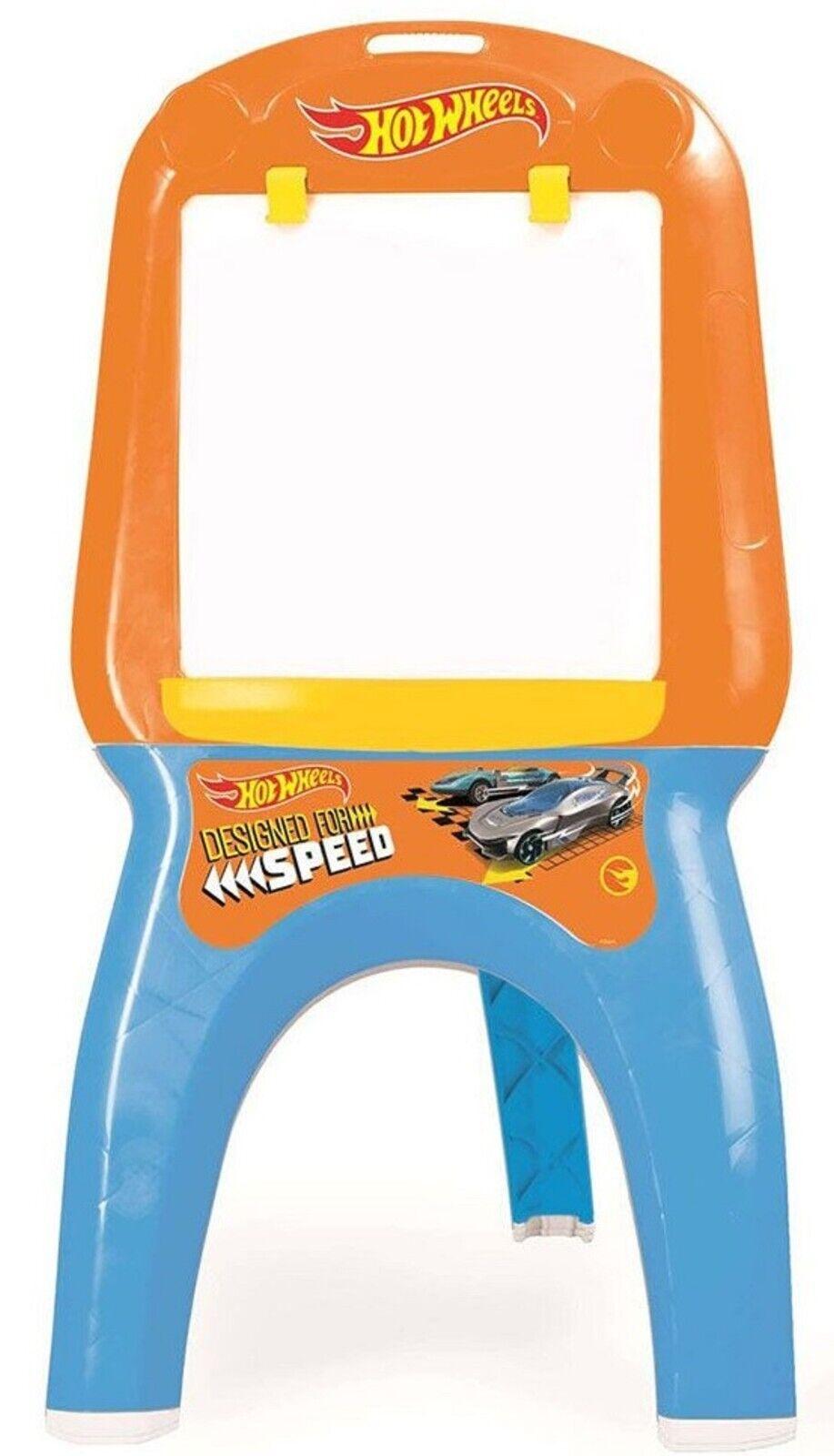 Hot Wheels Kids Foldable Art Easel Drawing Board 13 Pieces Accessories Paint Fun