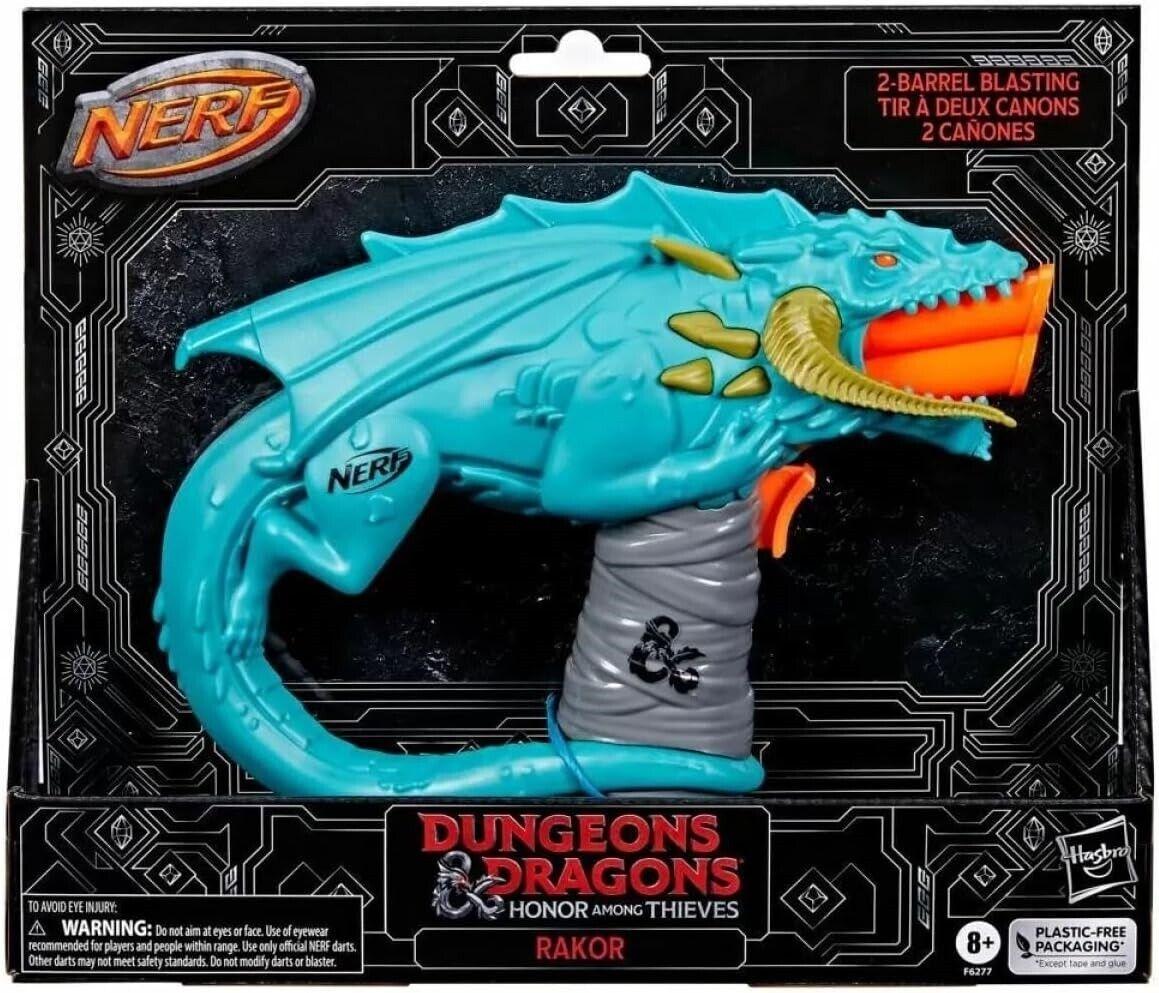 Nerf Dungeons & Dragons Rakor Blaster 4 Nerf Elite 2.0 Darts Kids Outdoor Game
