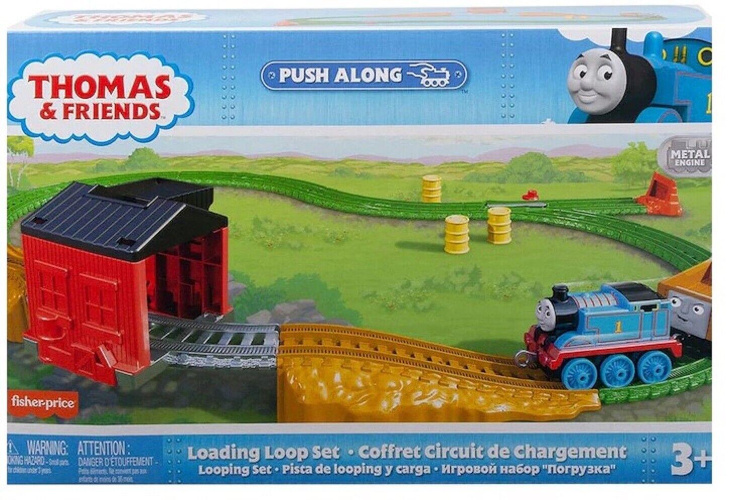 Thomas & Friends Push Along Loading Loop Set Ages 3+ Toy Train Track Race Car