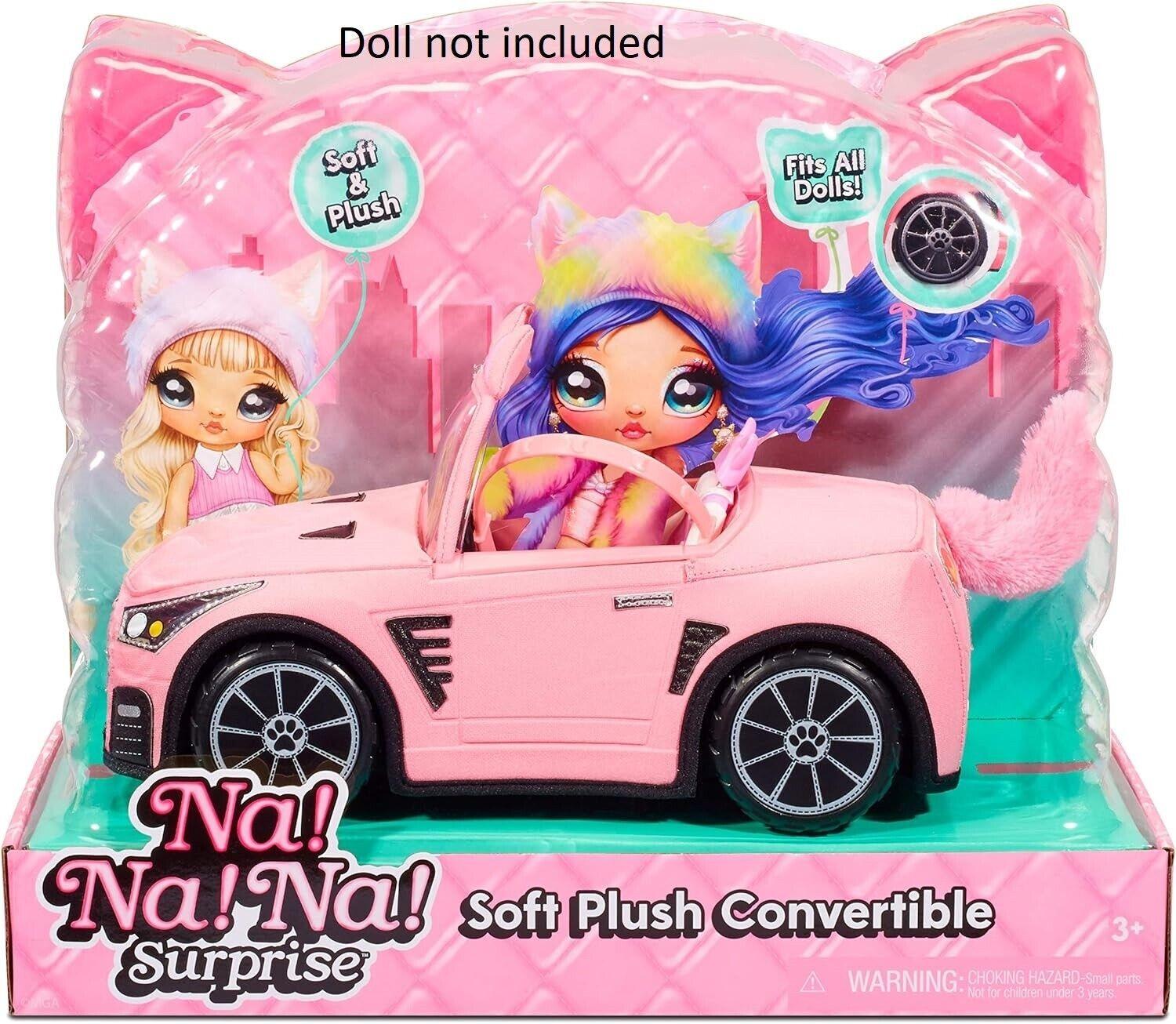 Na! Na! Na! Surprise Pink Soft Plush Convertible Car Na Kitty Race Play Gift