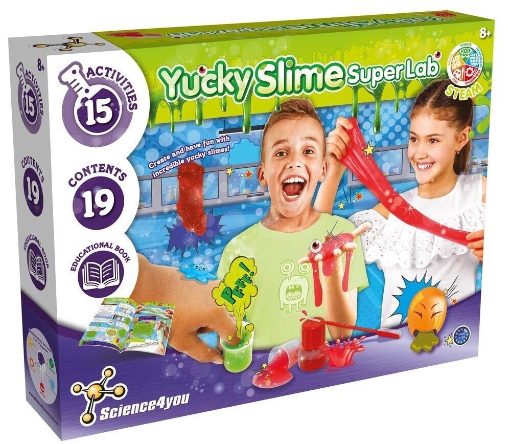 Science4you Yucky Slime Super Lab Science Kit Liquid Monster Project Colour Play
