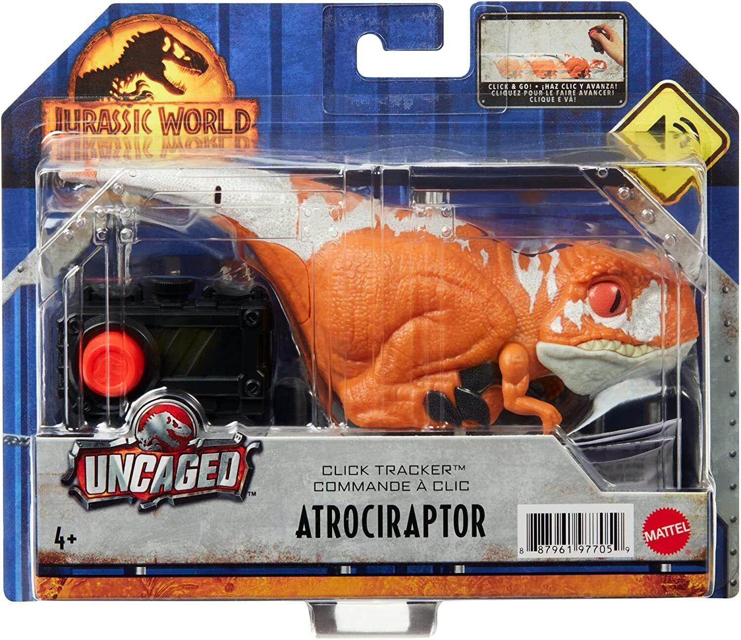 Jurassic World Dominion- Atrociraptor -Uncaged Click Tracker Dinosaur Ages 4+ Dino