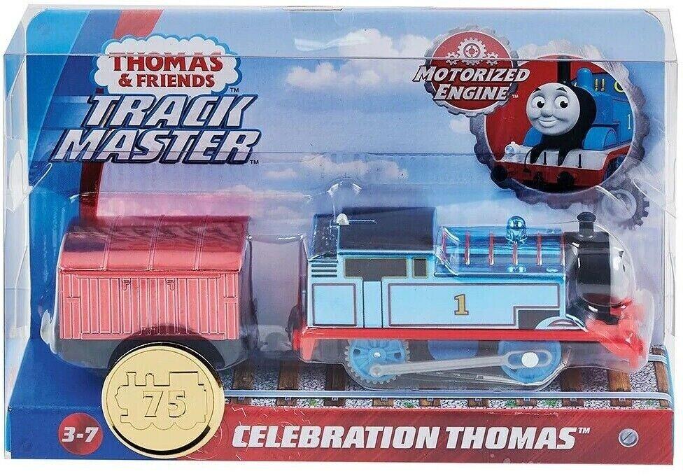 Thomas & Friends Motorised Trackmaster. Celebration Thomas Train Engine, Multicolor
