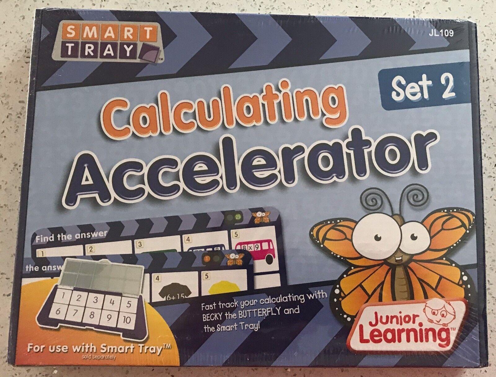 Junior Learning Calculating Accelerator Set 6+ Kindy School Toy Learn Smart Tray