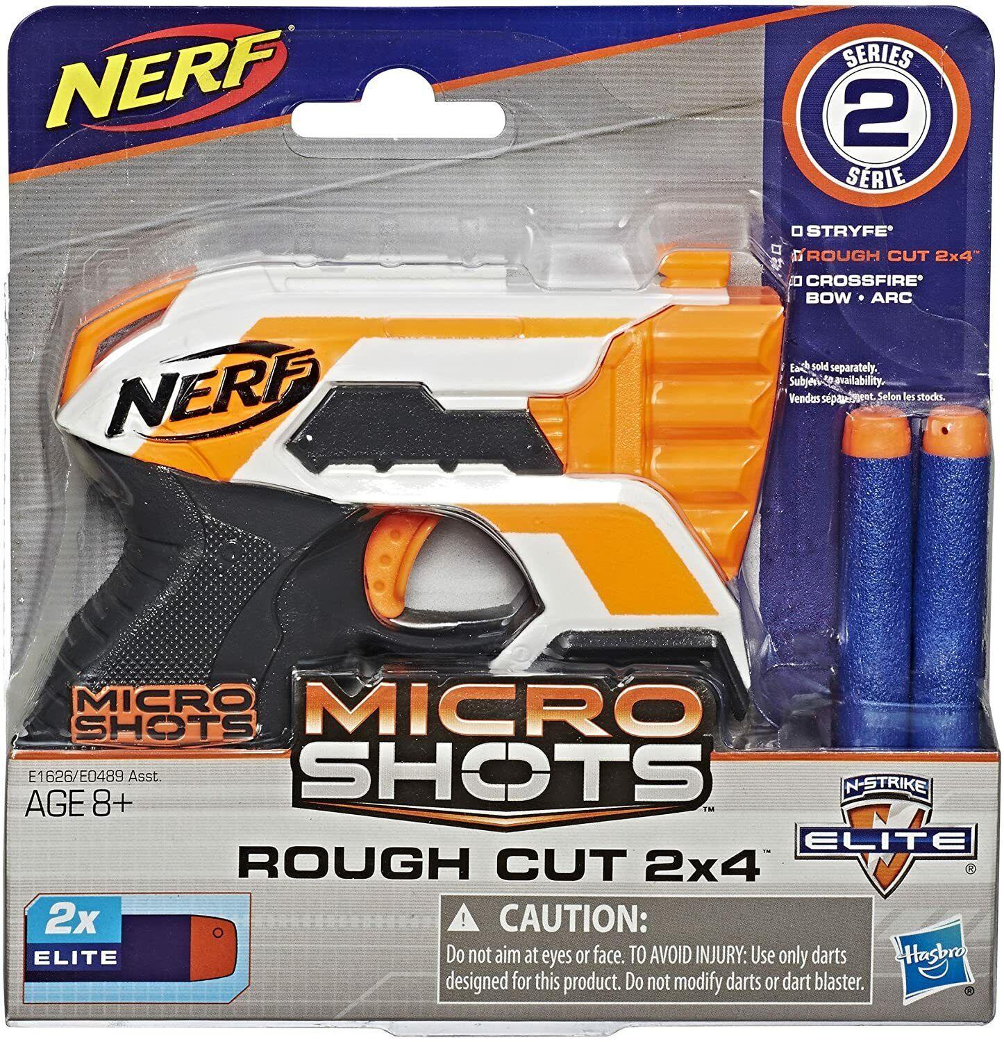 Nerf MicroShots N-Strike Elite Rough Cut Zombie Strike-Rough Cut Blaster-Ages 8+ Gun