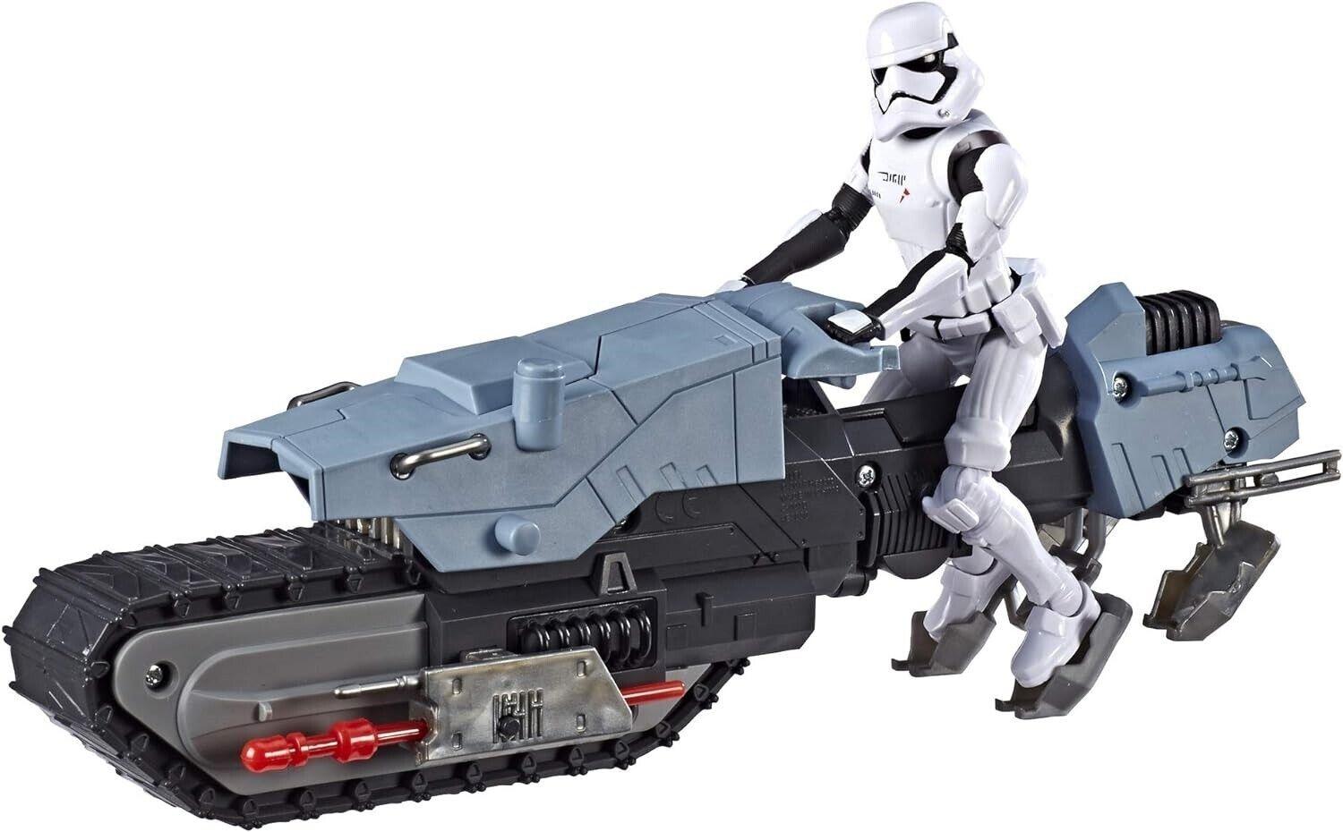 Star Wars Galaxy of Adventures First Order Driver and Treadspeeder Bike Car Play
