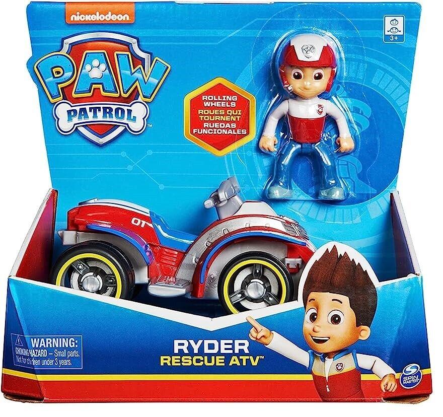 Paw Patrol-Rider Rescue ATV-Age 3+ Toy Car Bulldozer Fire Engine Helicopter Rescue