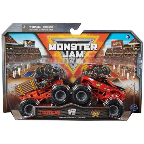 Monster Jam Lumberjack Vs Axe Die-Cast Monster Trucks 1:64 Scale Ages 3+