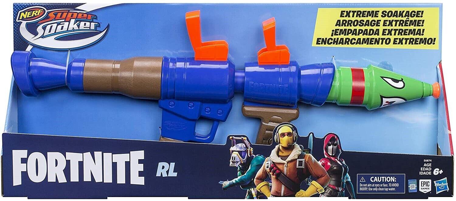 NERF Fortnite RL Super Soaker Water Blaster Ages 6+ Toy Play Gun Fire