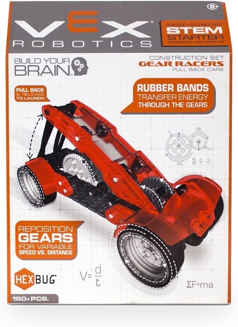 Hexbug Vex Robotics Gear Racers Pull-Back Car Construction Set Ages 8+ Project