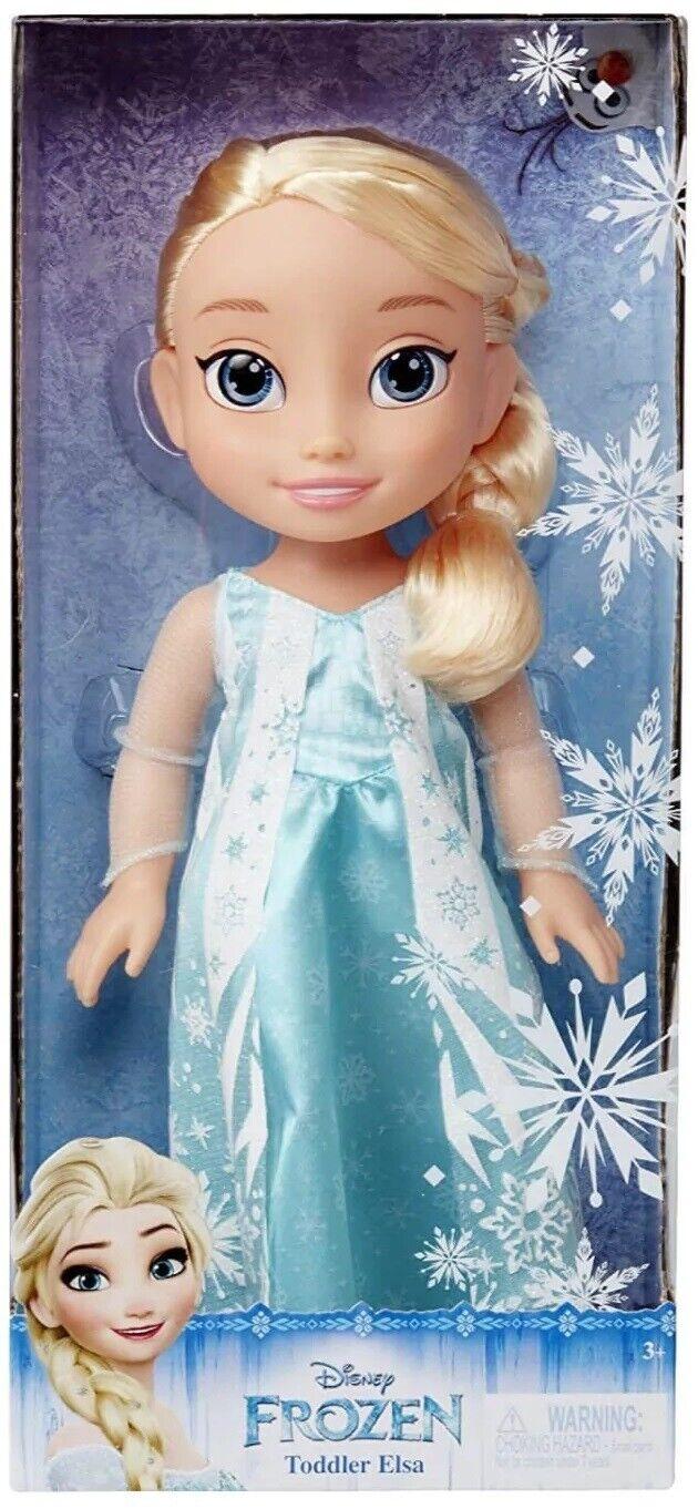 Disney Frozen Toddler Elsa Doll Ages 3+ Toy Iconic Outfit Dress Braided Hairs