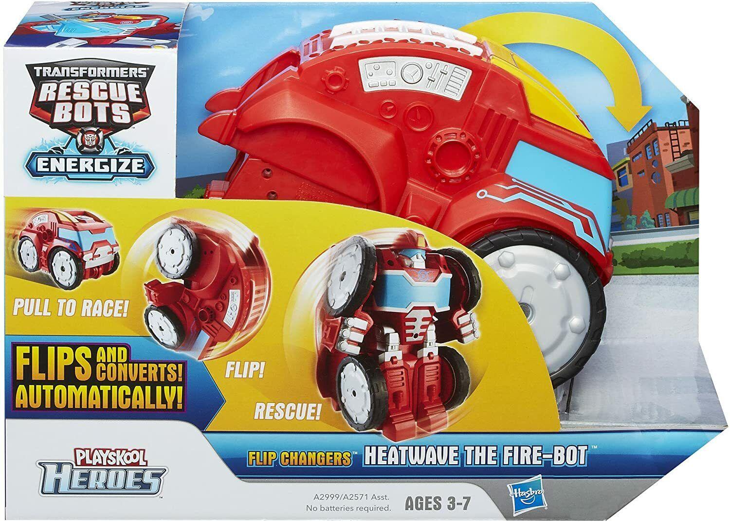 Playskool Transformers-Heatwave fire -Rescue Bots Flip Changers
