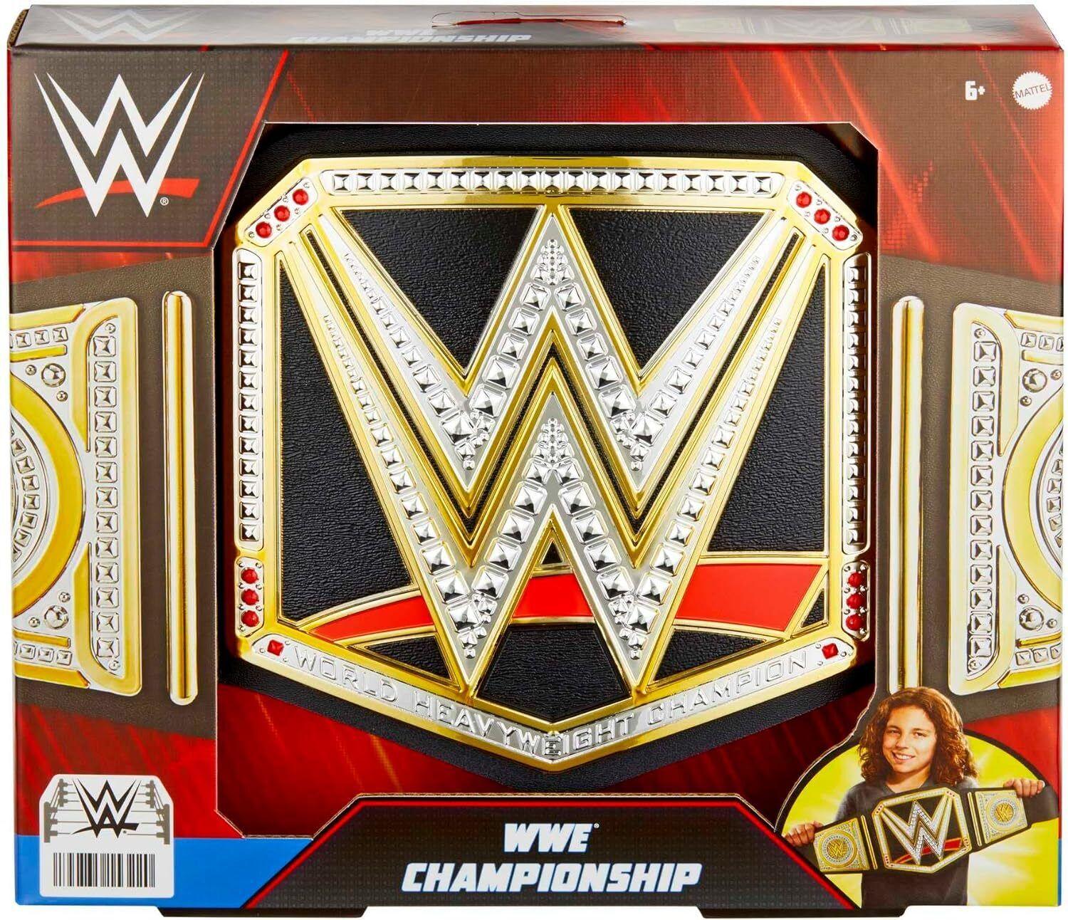 WWE World Championship Belt forAges 8+ Toy Fight Play Ring Trophy Leather