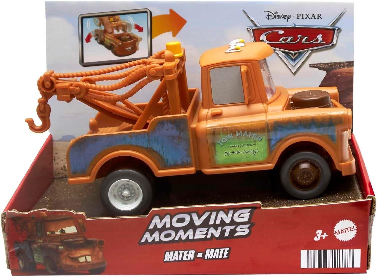 Disney Pixar-Tow Mater-Cars Toy Car with Moving Eyes Mouth Fun