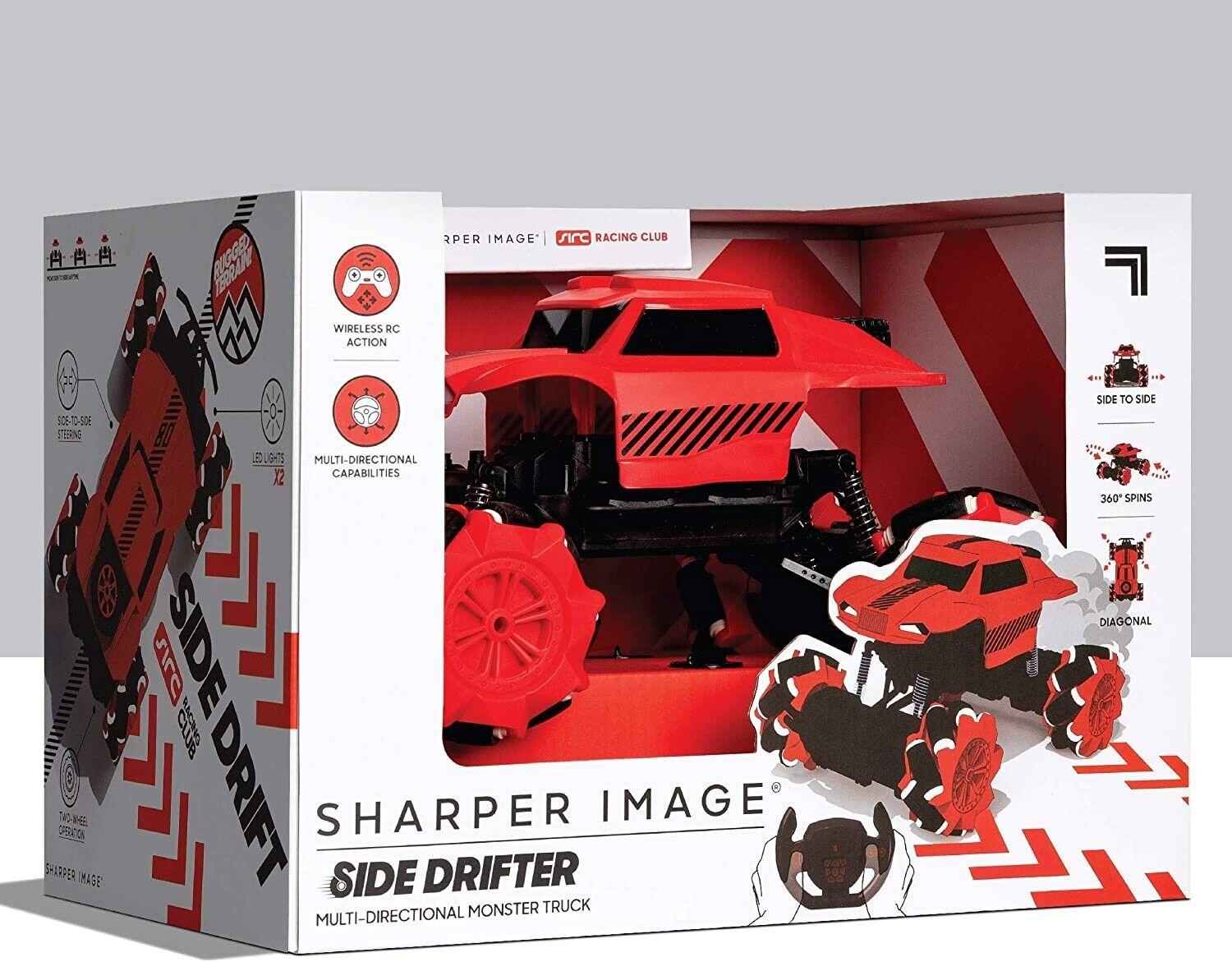 Sharper Image Side Drifter RC Monster Truck Ages 6+ Toy Car Race Drift Tire IR