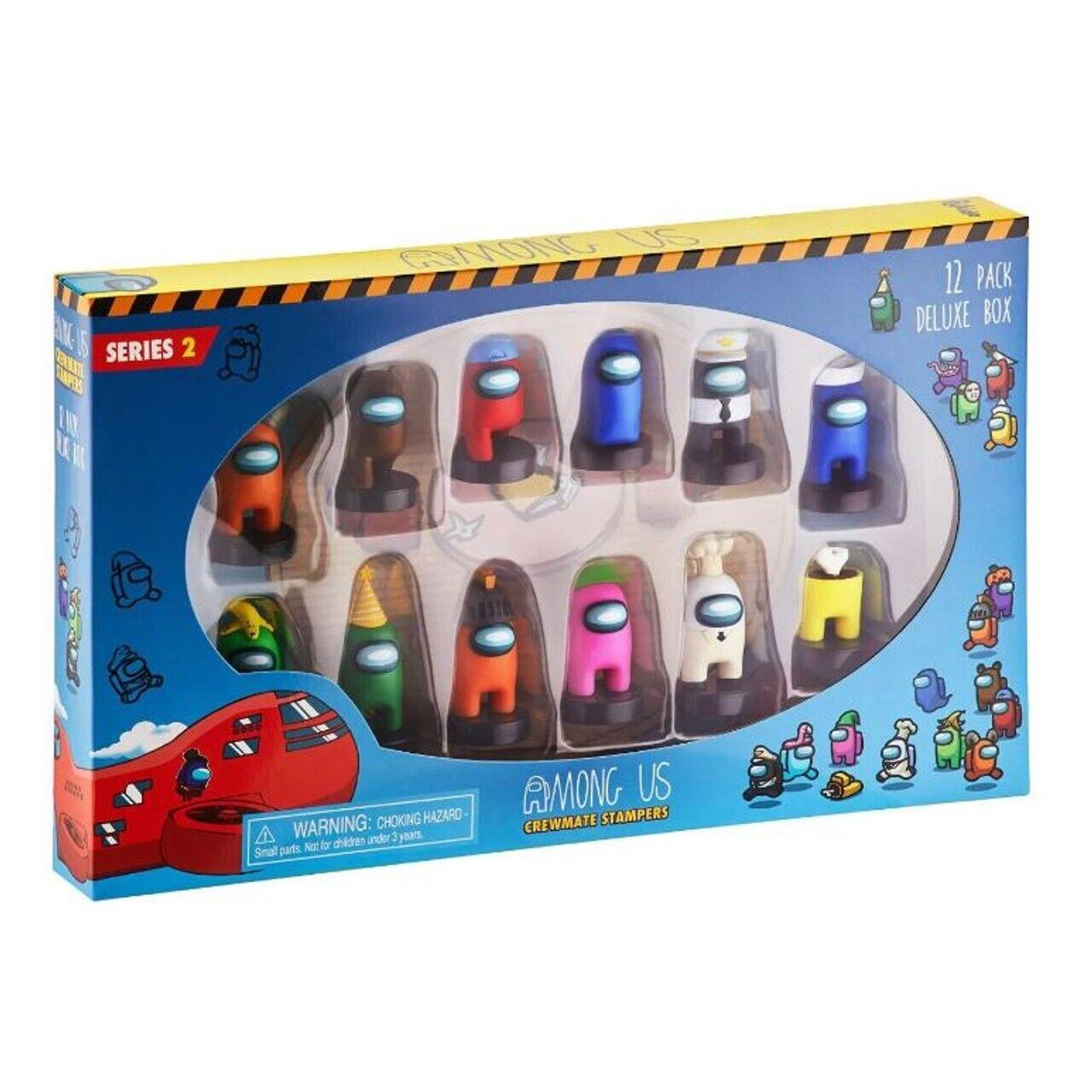 Among Us Crewmate Stampers Deluxe Box 12 Pack Ages 4+ New Toy