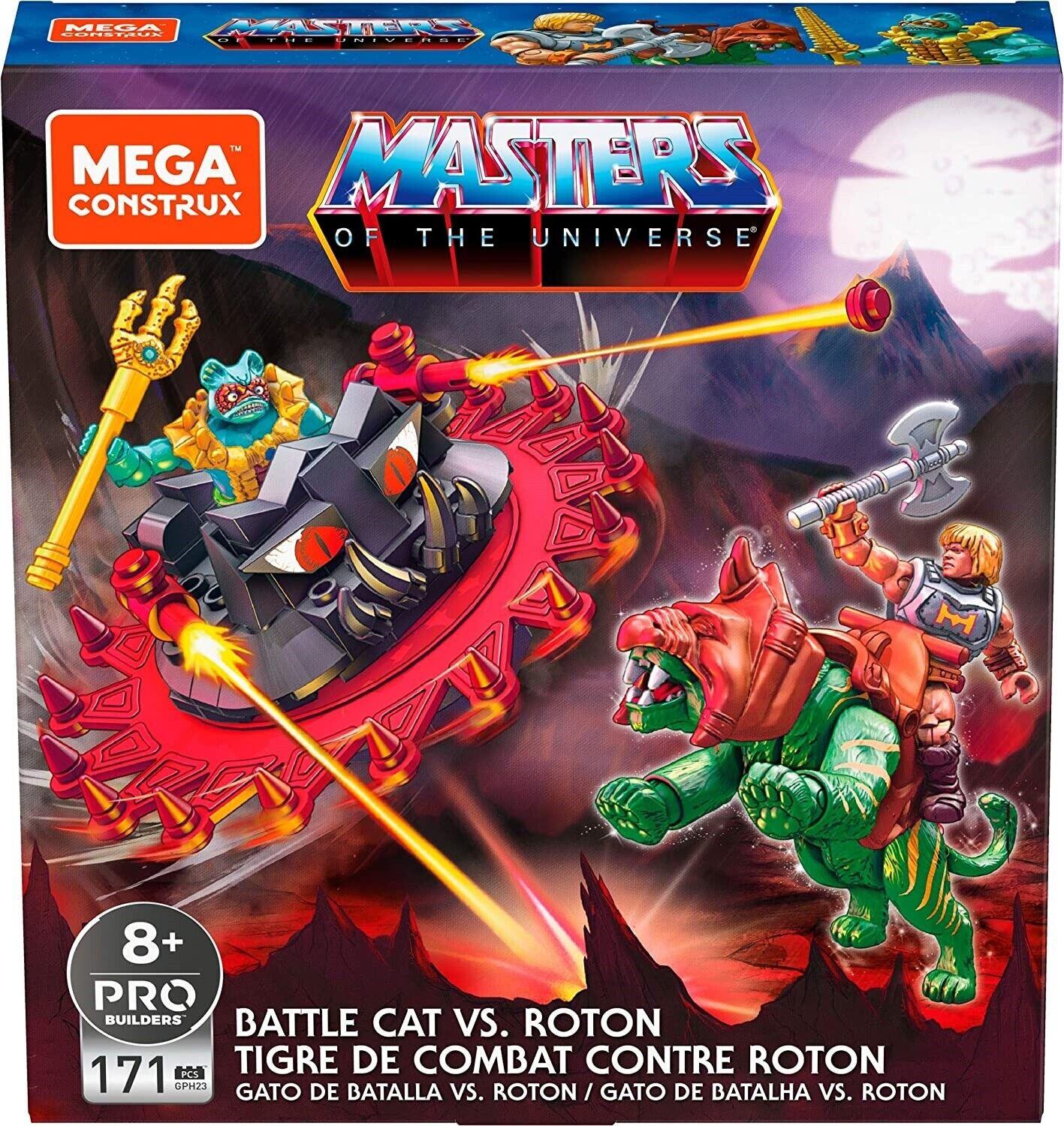 Mega Construx Masters of The Universe Battle Cat Vs Roton Ages 8+ Toy Build Play