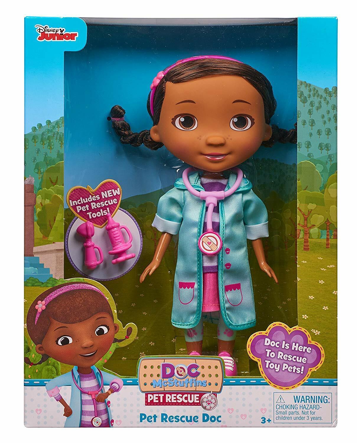 Doc McStuffins Pet Rescue Doc Doll Ages 3+ New Toy Doctor Suit Mobile Play House