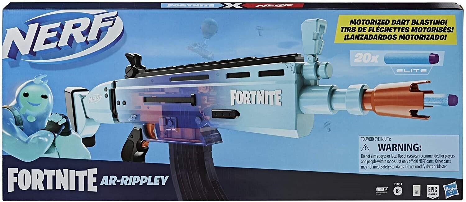 Nerf Fortnite Motorized AR Rippley Blaster Ages 8+ New Toy Game Gun Fire Fight