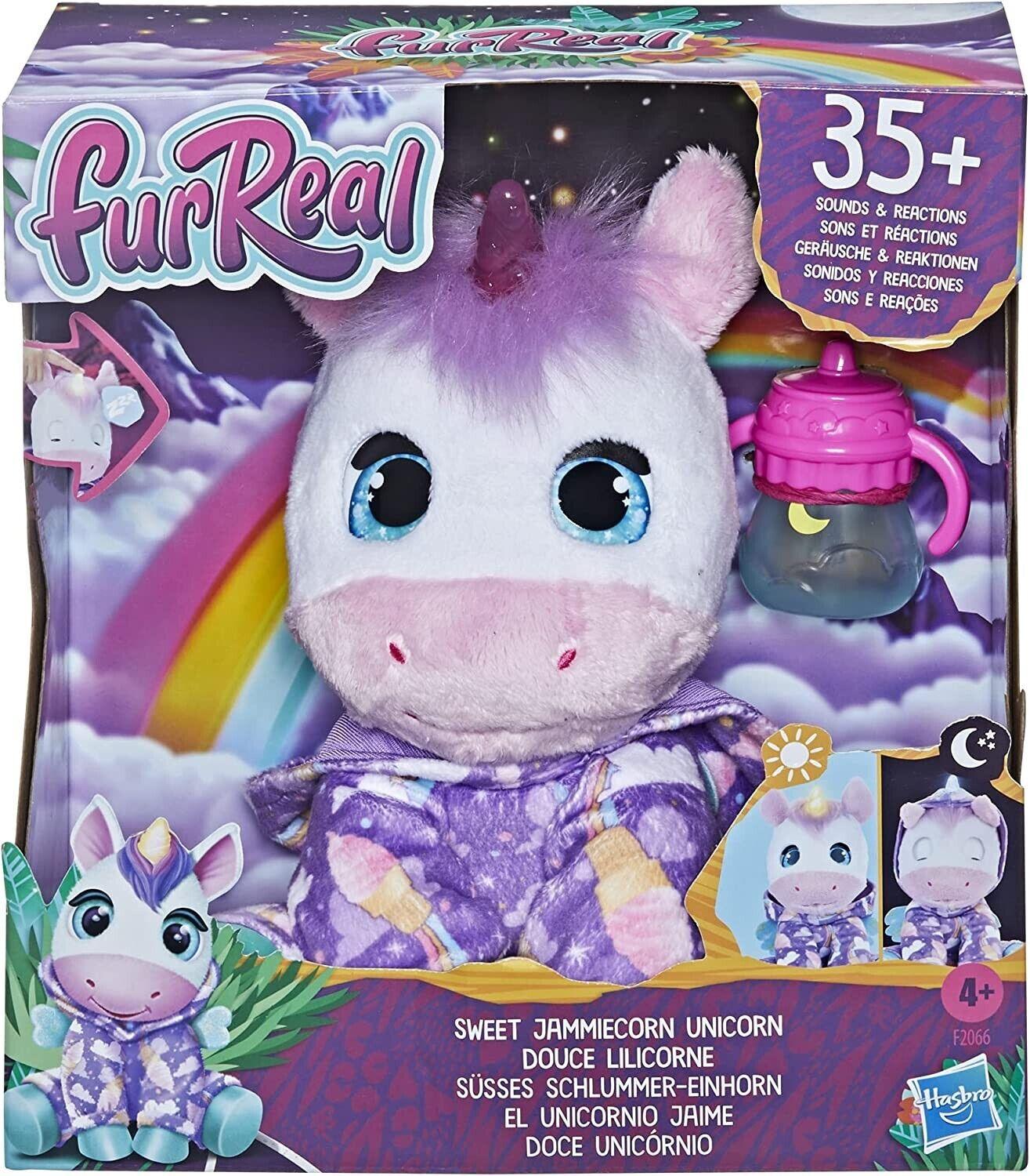 Hasbro furReal Sweet Jammiecorn Unicorn Light-Up Toy with 35+ Sounds Pet Play