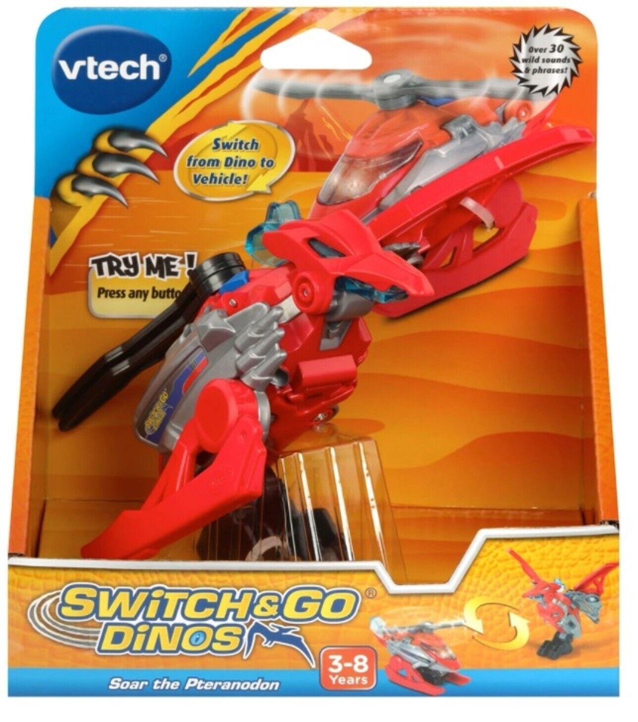 Vtech Switch & Go Dinos-Soar The Pteranodon-Ages 3+ Toy dino Car transformer