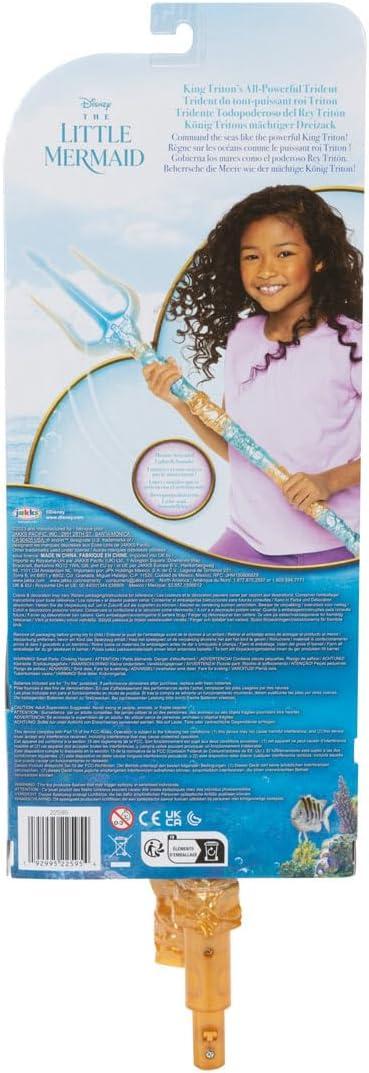 Disney Little Mermaid King Triton All Powerful Trident 36 Inches Lights Sounds