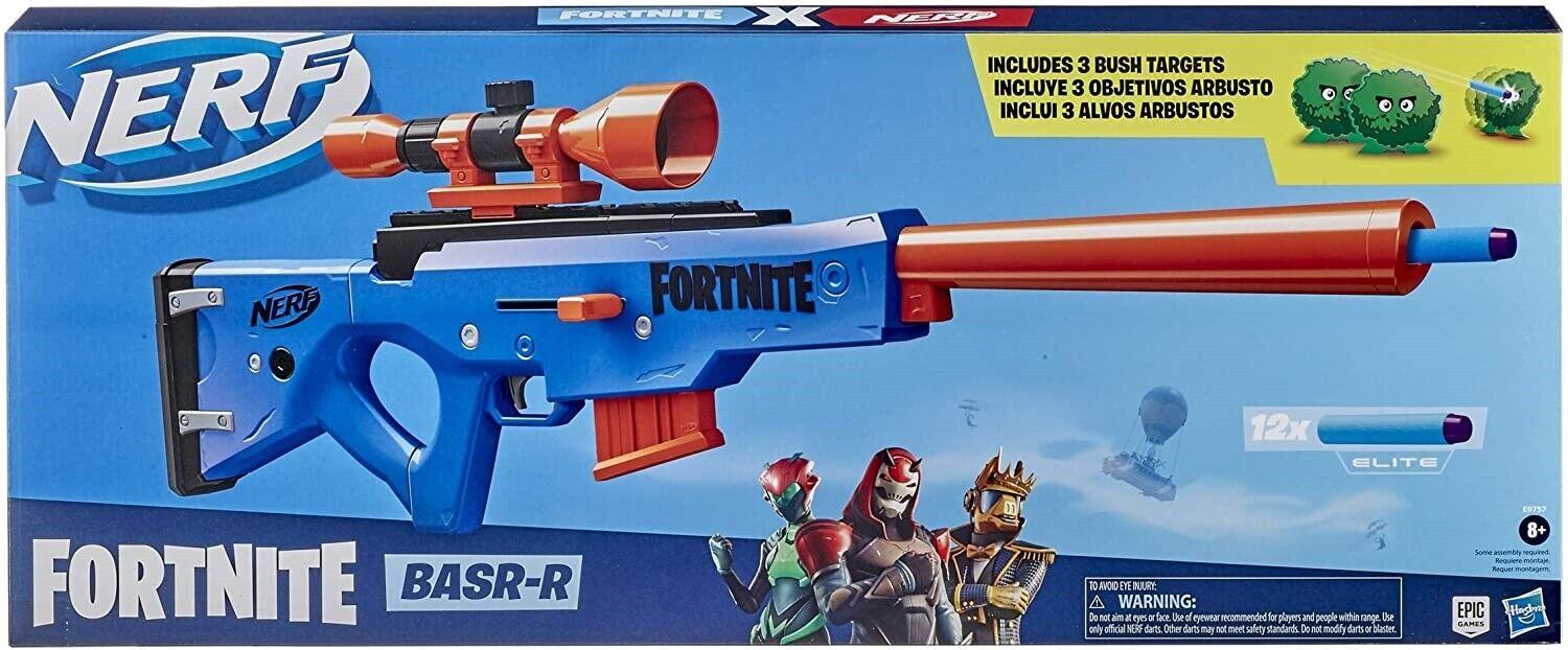 NERF Fortnite BASR R Bolt Action Blaster Ages 8+ Toy Gun Fire Play Fight Game