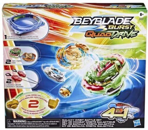 Beyblade Burst Quad Drive Galaxy Orbit Battle Set Ages 8+ Toy Top Launcher Fun