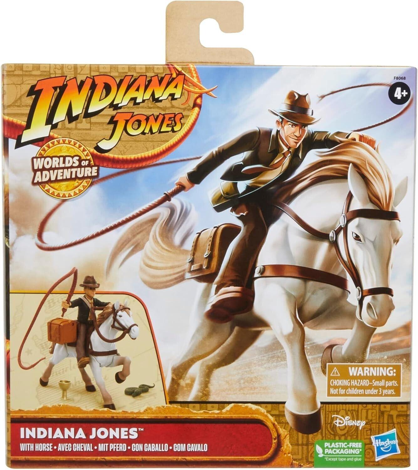 Indiana Jones Worlds of Adventure with Horse Action Figure Set Saddle Bag Play
