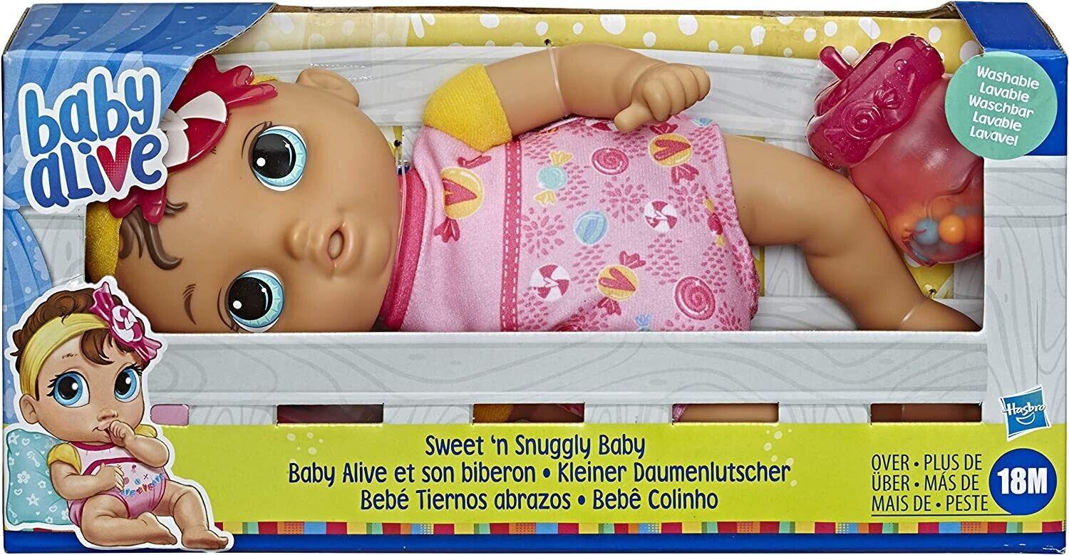 Baby Alive Doll Sweet N Snuggly Soft Baby Doll Incl Bottle Ages 2+ Toy Candy Fun