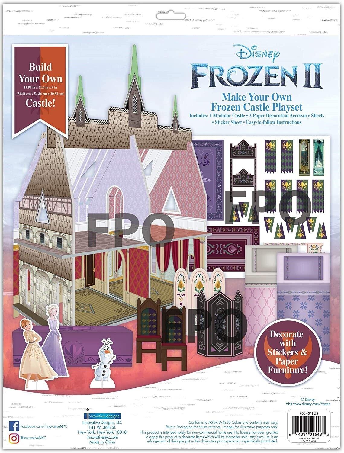 Frozen Make Your Own Castle Playset Ages 6+ Toy Build Dollhouse Doll House Fun