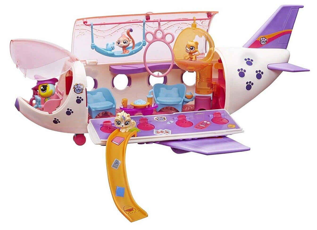 Littlest Pet Shop Jet Playset Ages 4+ Toy Little Play Pane VIP Ship Gift Girls