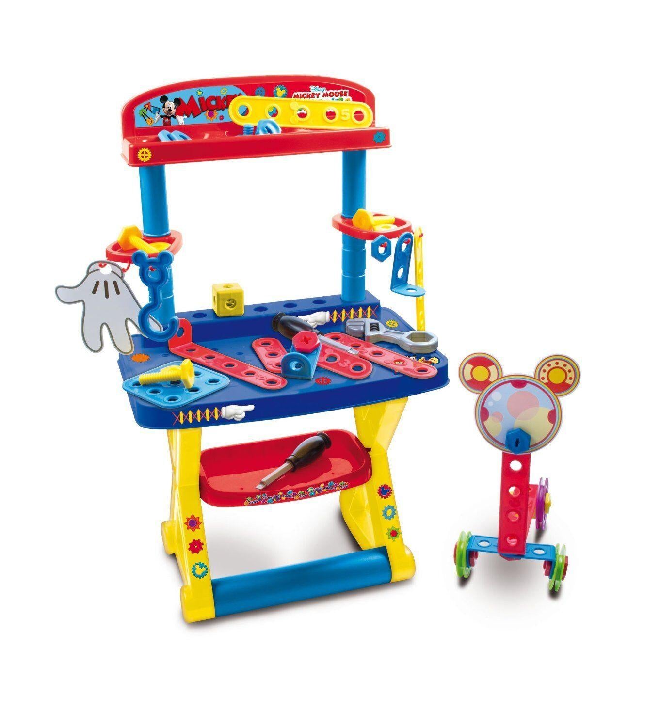 Disney Mickey Mouse Work Bench Ages 3+ IMC New Toy Build Tools Workshop Garage