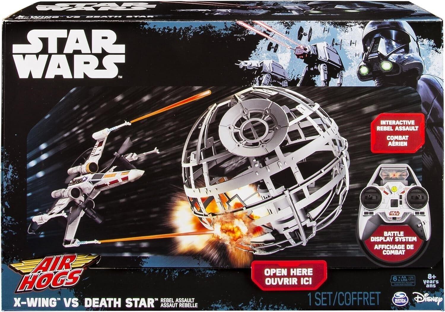 Air Hogs Star Wars X-Wing vs. Death Star Rebel Assault RC Drone Plane Fighter