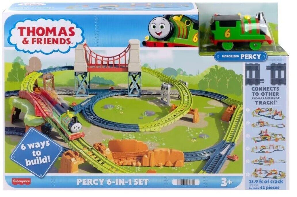 Thomas & Friends Trackmaster Percy 6-in-1 Ages 3+ Toy Train Track 42 Pieces Race