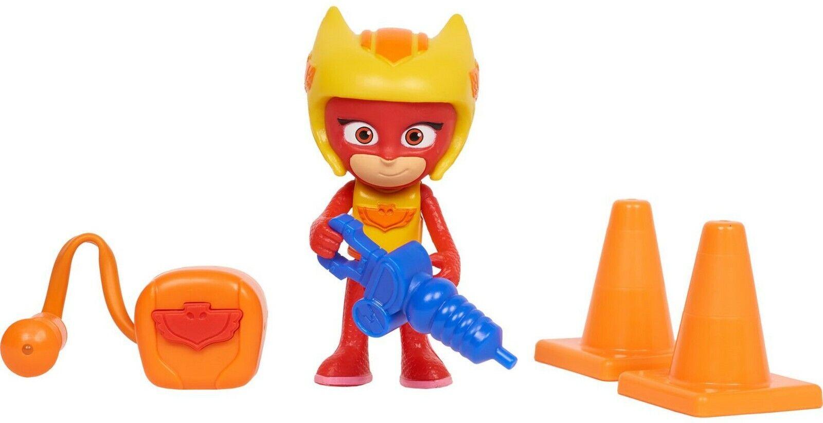 PJ Masks Race Night Backpack Lights up-Owlette-Ages 3+ Toy Doll Car