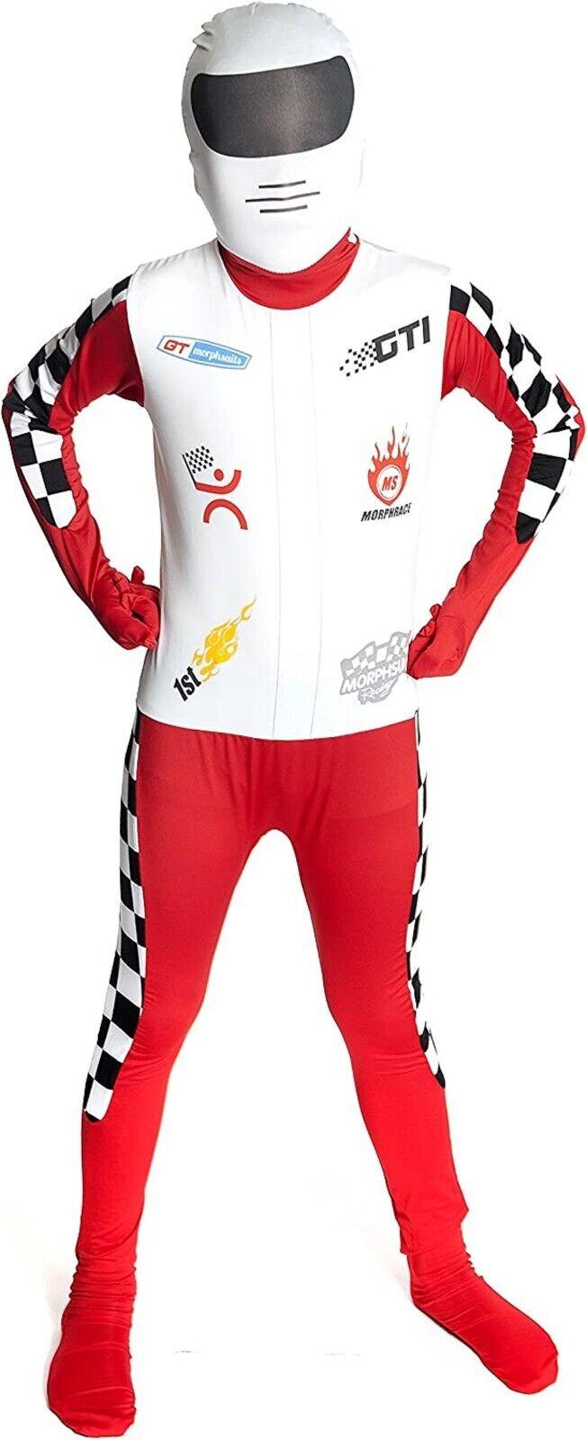 Morphsuit Racer Kids Costume Ages 10-12 Large Size 4'6"-5' 137-152cm Formula One