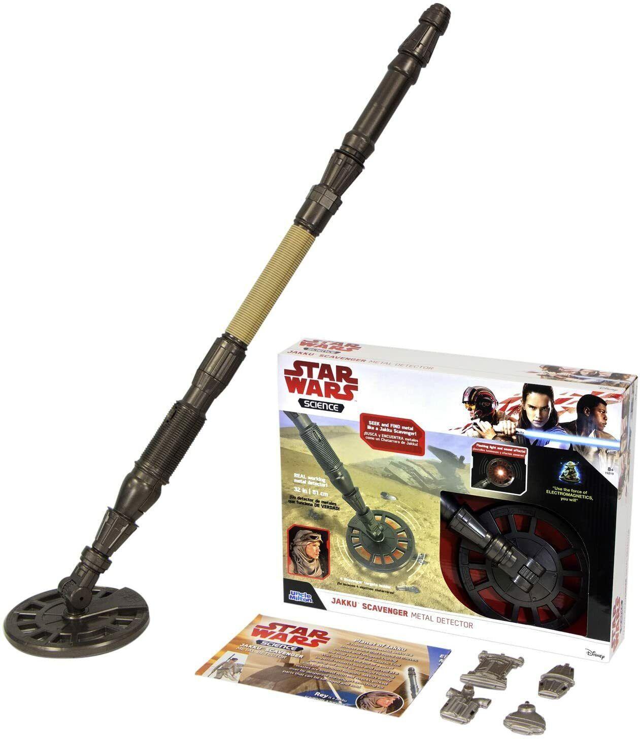 Uncle Milton Star Wars Jakku Scavenger Metal Detector Ages 8+ toy Rey Staff