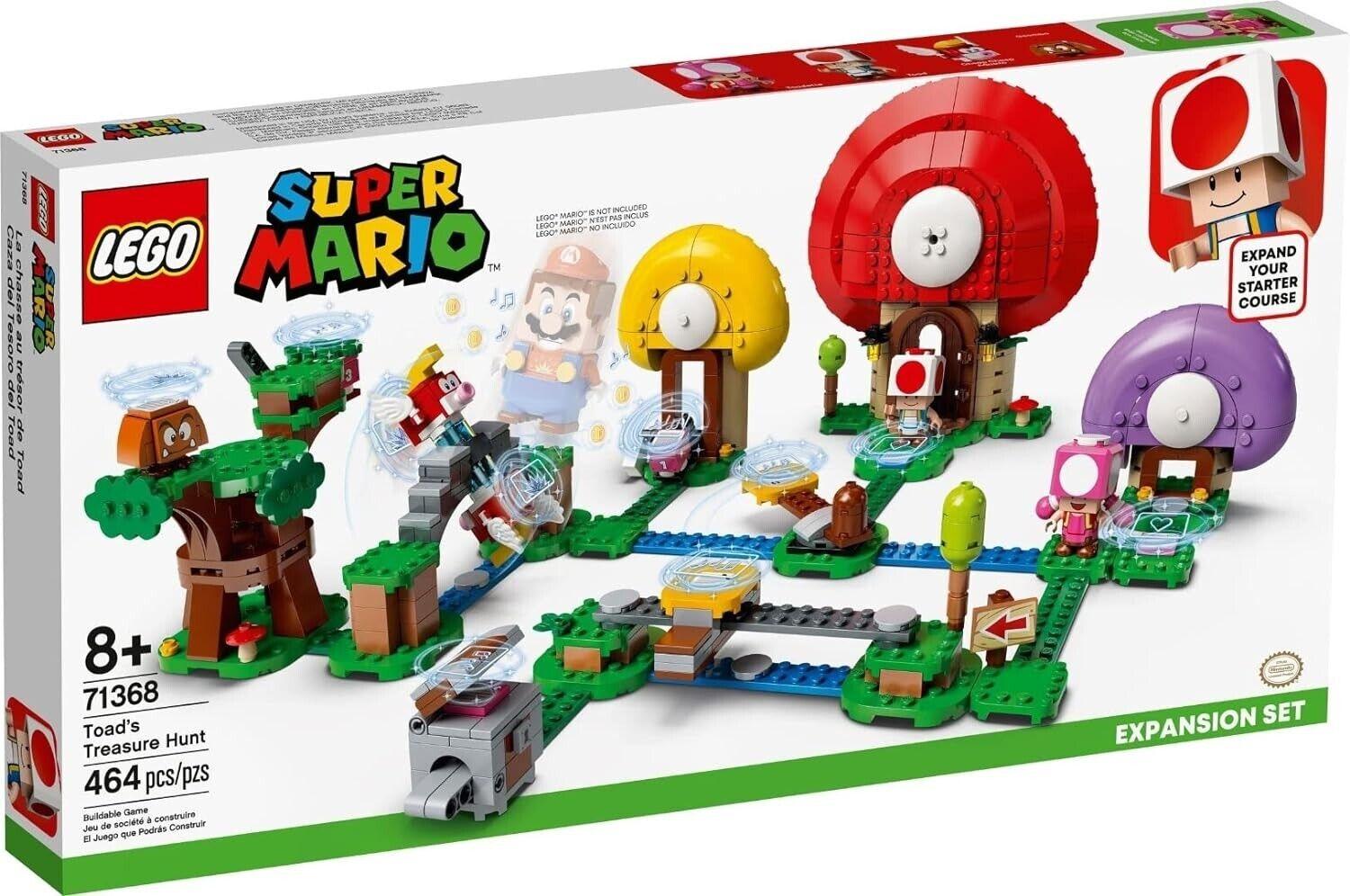 LEGO Super Mario Toad's Treasure Hunt Expansion Set 71368 Building Kit New Toy