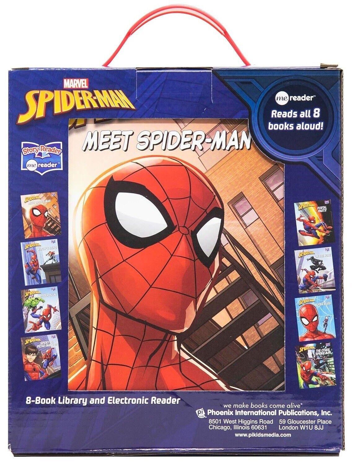 Me Reader Spiderman 8 Book Set Library and Electronic Reader
