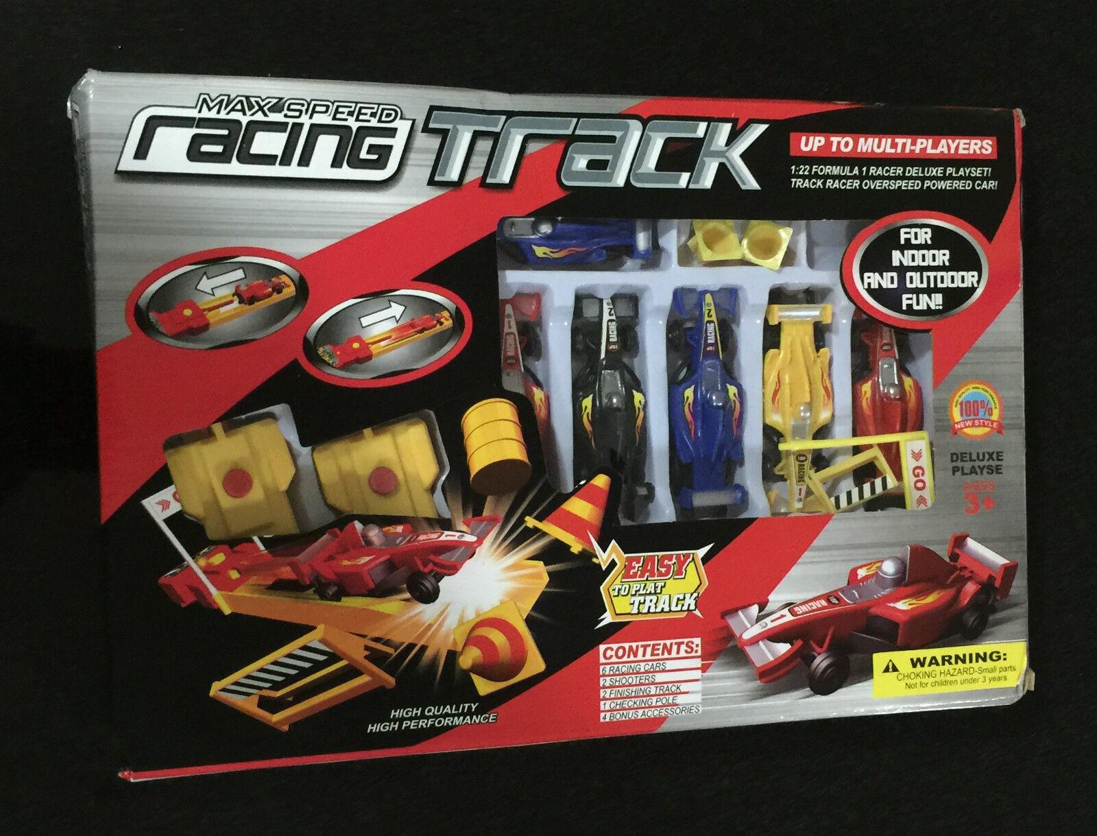 Max Speed Racing Track Car Race Ages 4+ Toy Boys Girls Speed Gift Fun Play Run