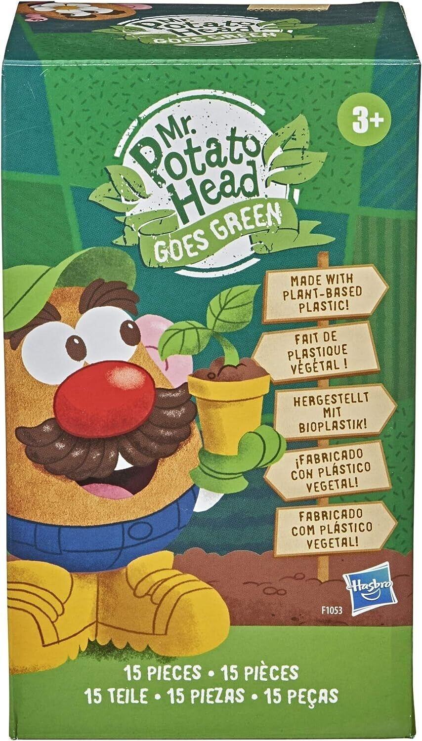 Mr Potato Head Playskool Friends Goes Green 5 Inch Made With Plant-Based Plastic Preschool Toys & Pretend Play