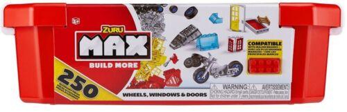 Zuru Max Build building Bricks Accessories Wheels 250 Pieces Set Ages 3+ Toy Fun