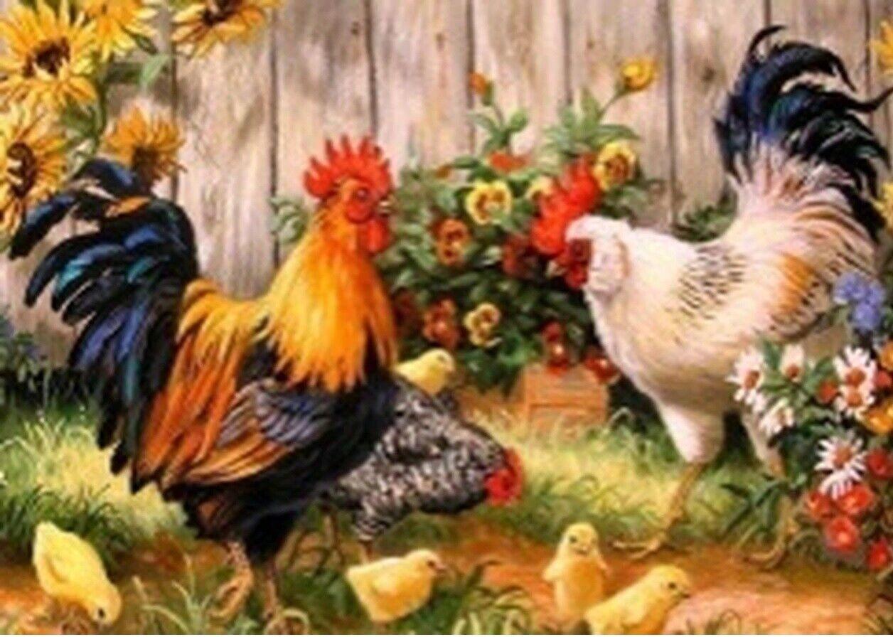 Diamond Art Collection Rooster pen Painting kit