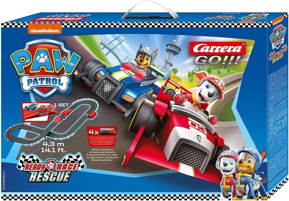 Carrera GO Paw Patrol Slot Car Race Track 5+ New Toy Marshall Chase Police Gift